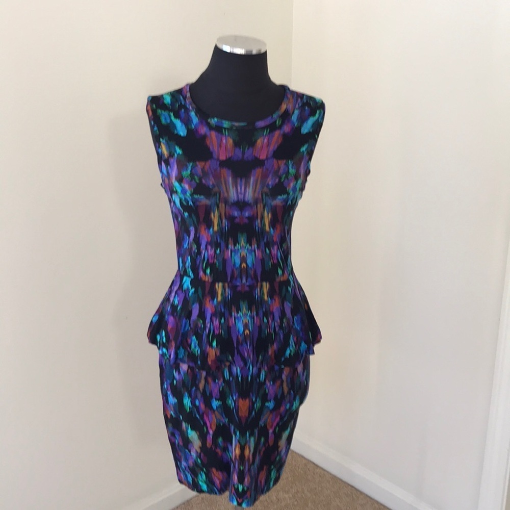 Artelier Nicole Miller Petite  peplum Dress